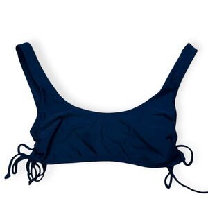 HOLLISTER Women’s Black Side Tie Be The Sunshine Bikini Top Size Medium